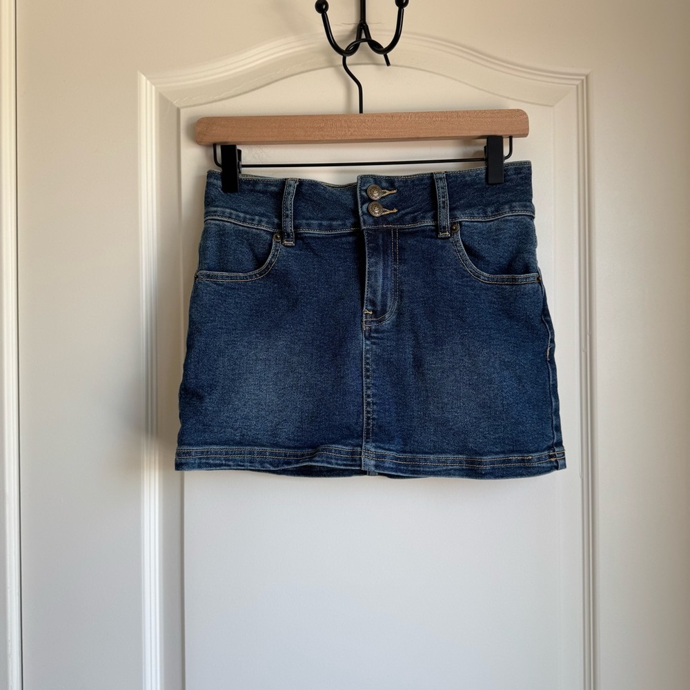 Princess Polly Blue A-Line Mini Skirt Casual